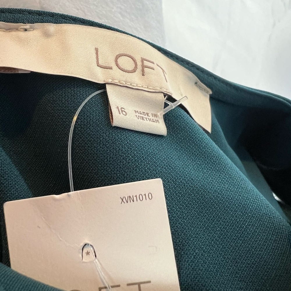 LOFT Teal Midi Dress - Picture 6 of 7